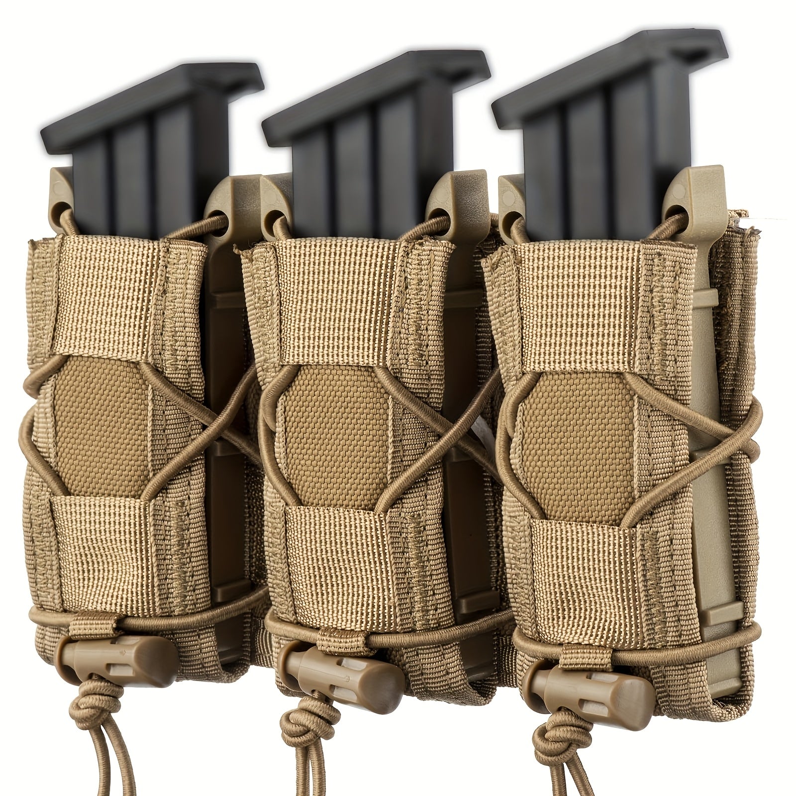 Triple Pistol Magazine Pouch Pistol. Black/FDE/OD Green