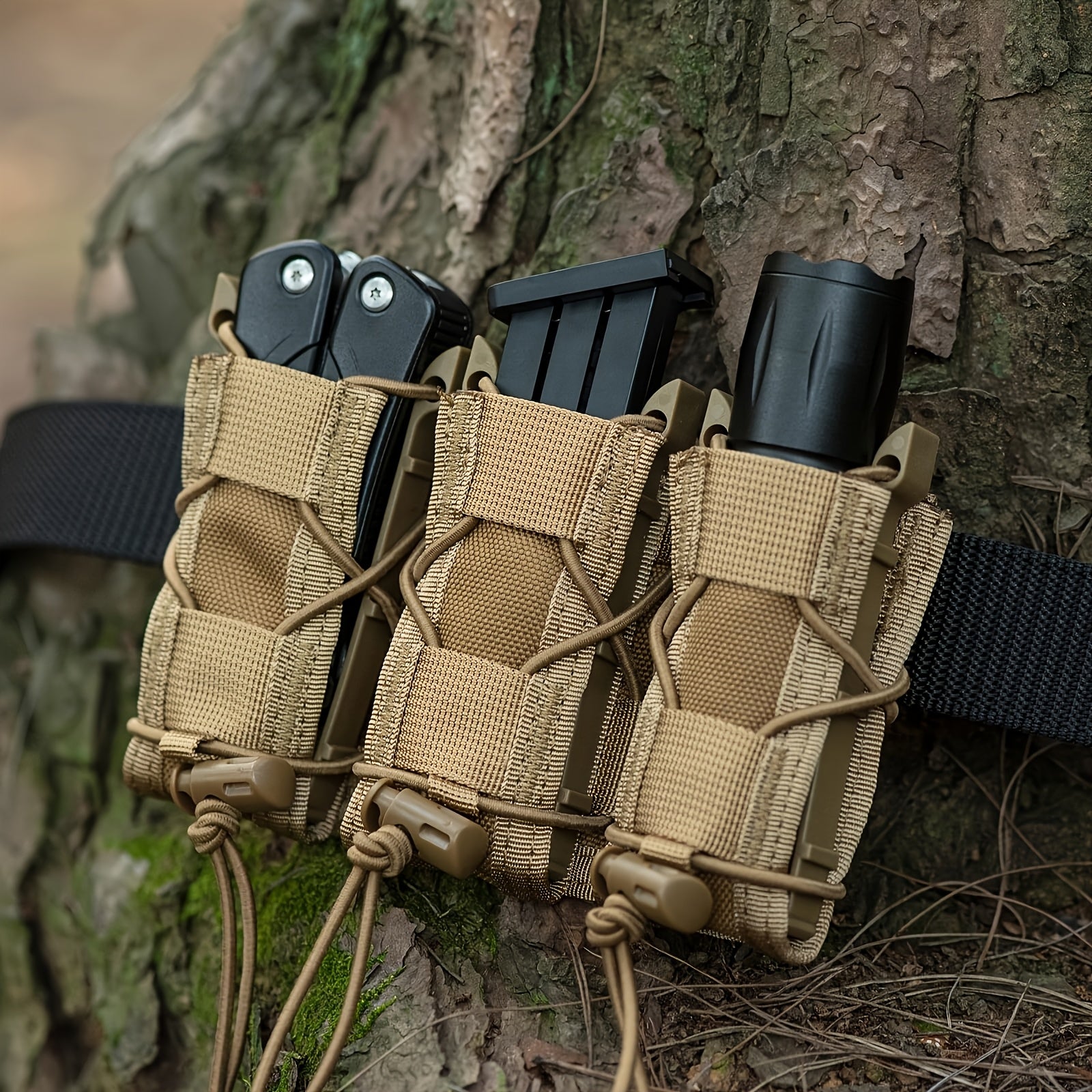 Triple Pistol Magazine Pouch Pistol. Black/FDE/OD Green